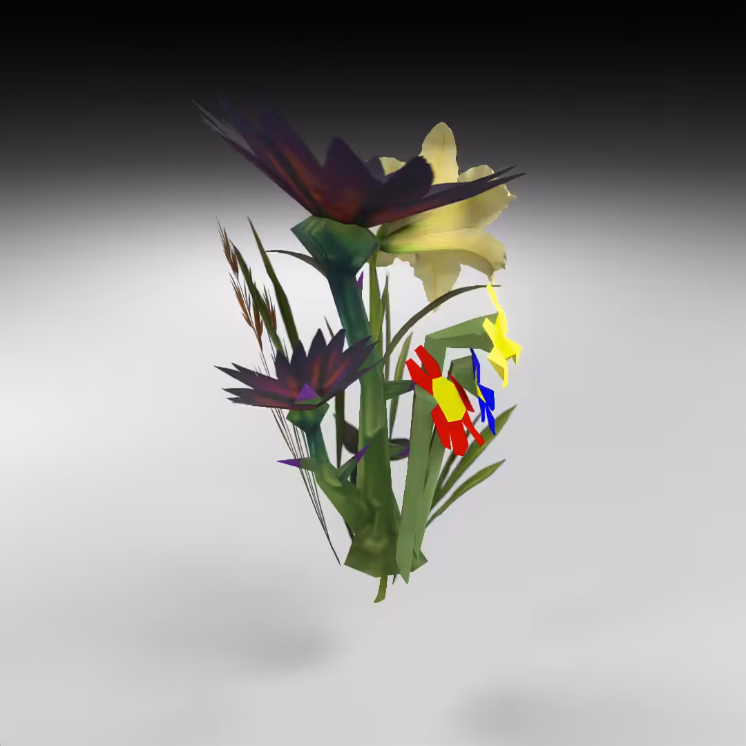 Hand-hacked Bouquet 92