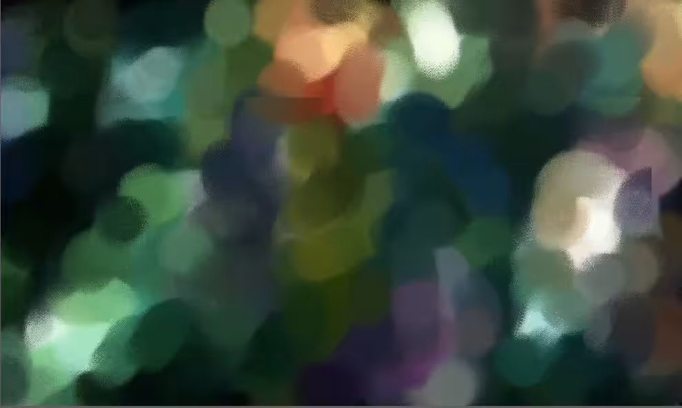 Painting rainforest by memory 