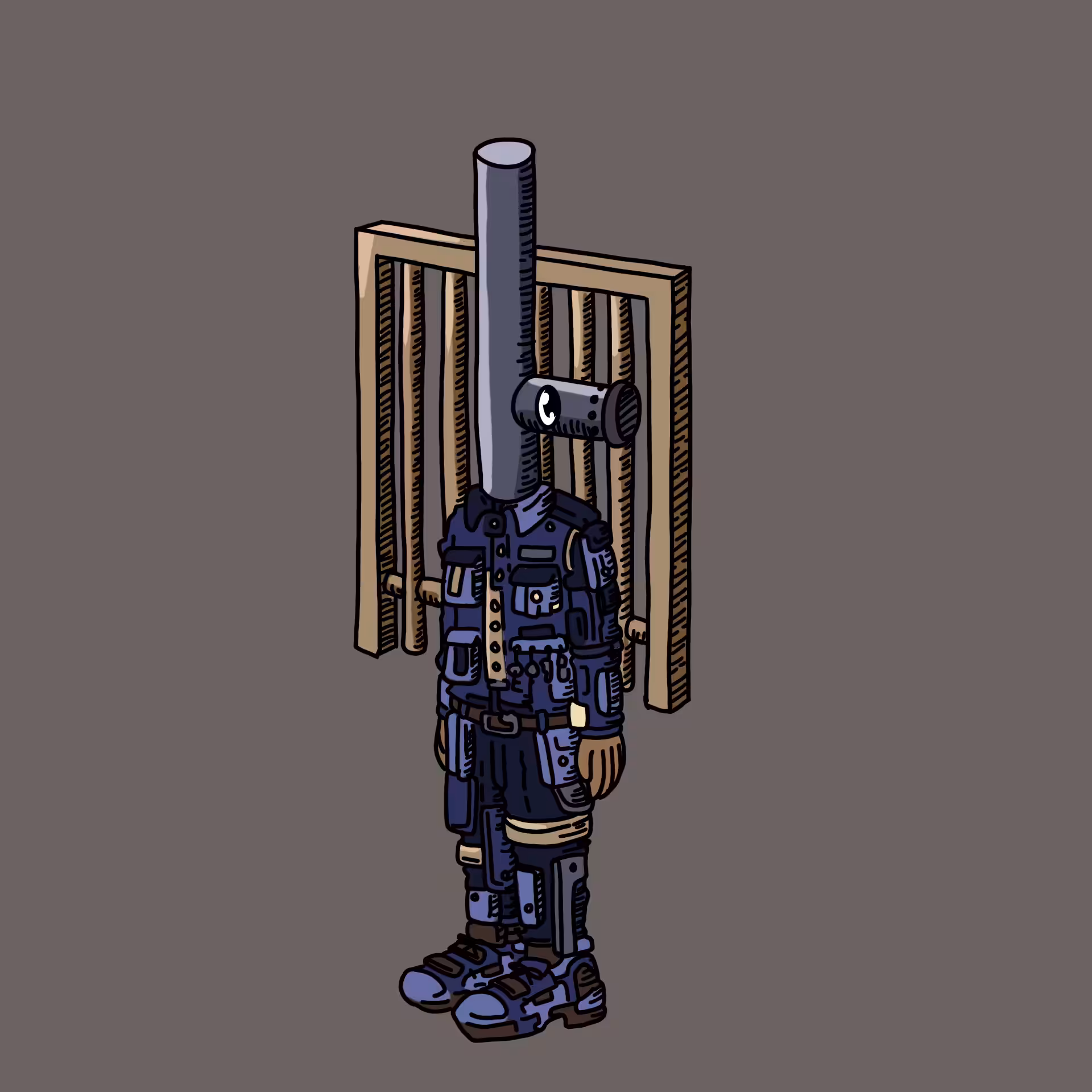 Jailer one eyed guy #00093