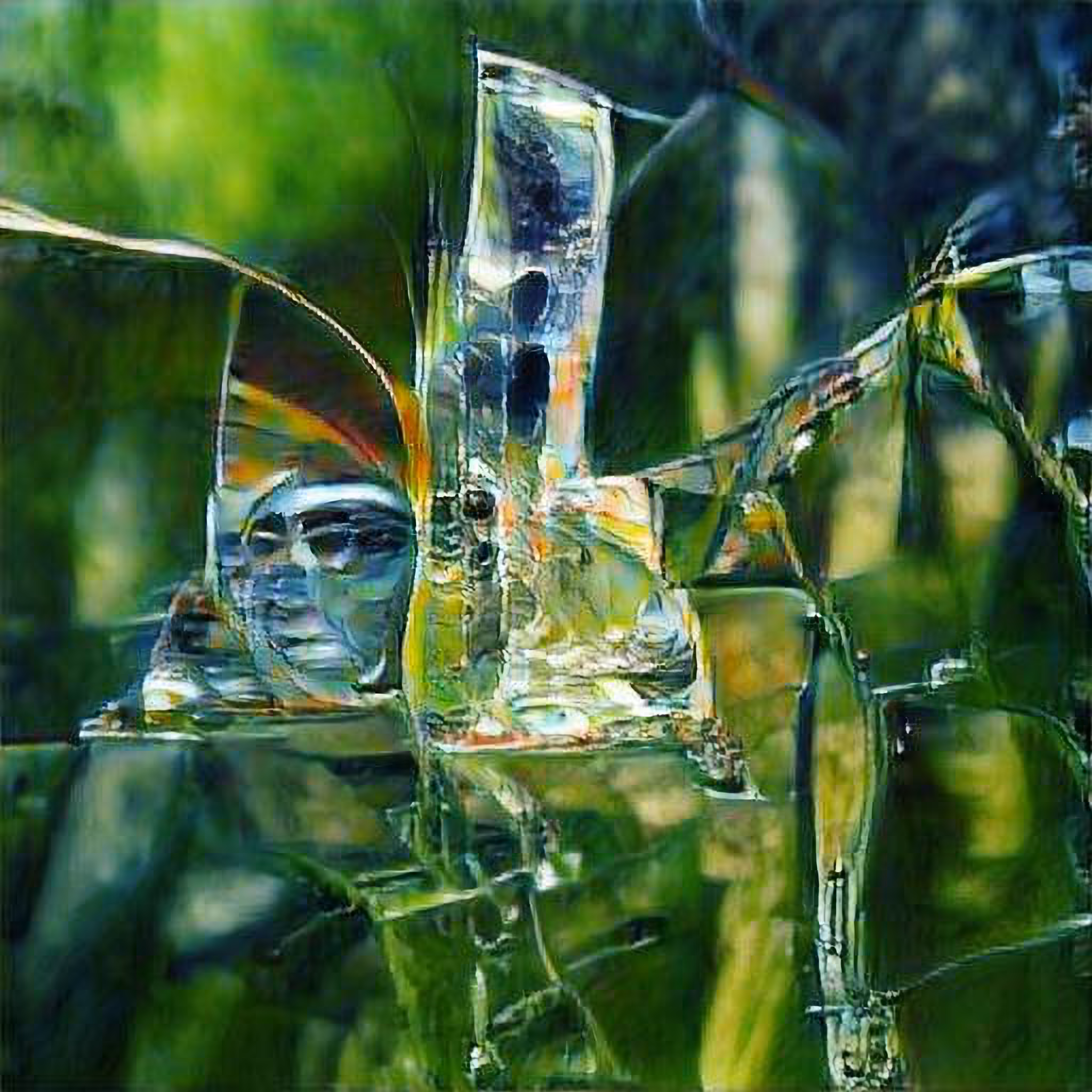 "Glassy music sculpts reality out of vibrations, painting pictures and frameworks that offer perspective and encourage transparent reflection.“ Artificial Dream - text2image by RandomLikeU #10