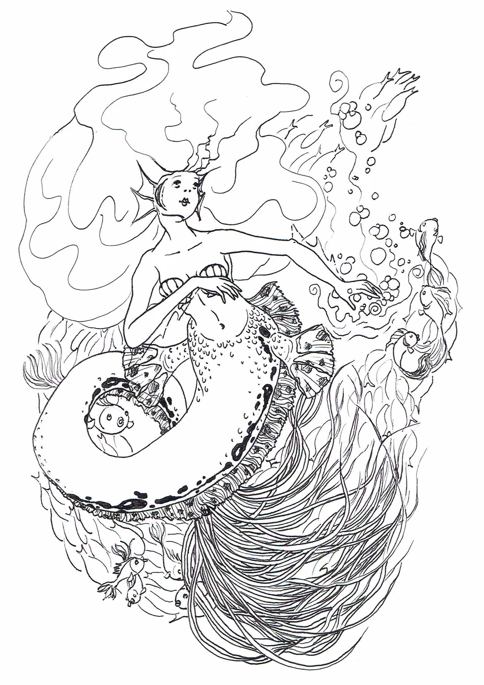 Mermaid and friends
