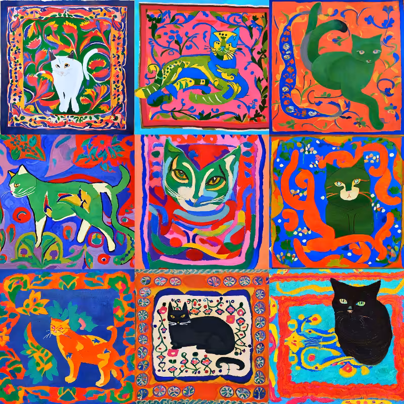 99 Patchworks of 9 Lives #43