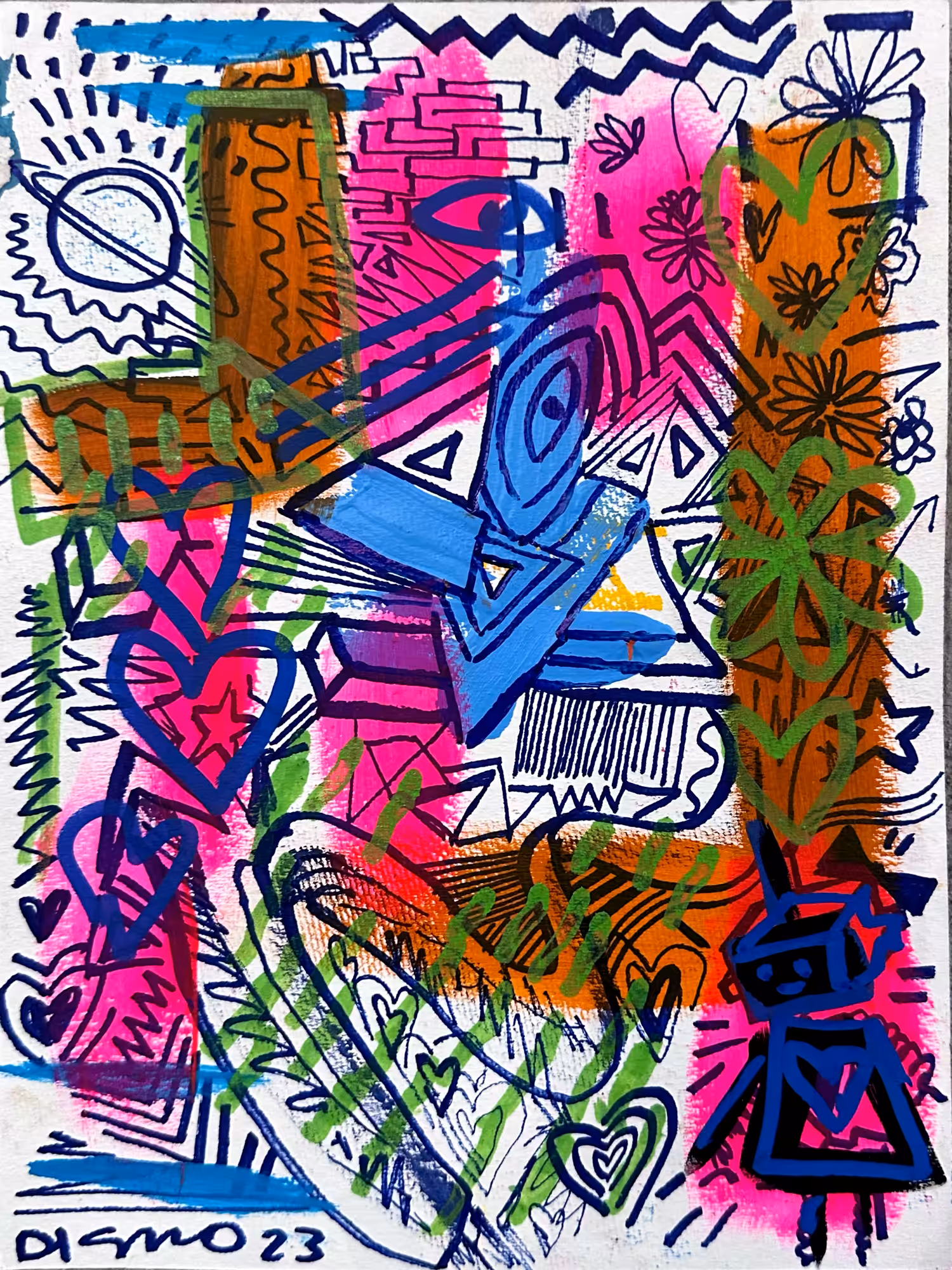 Blue sketch #7 