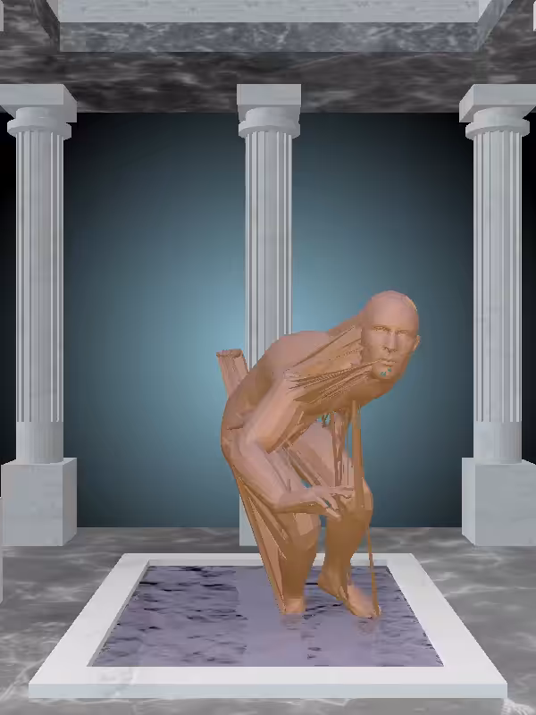 HeavenComputer: The Fragmented Sneaky Metallic Brick Man #6200