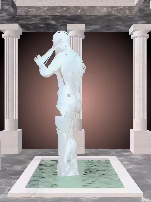 HeavenComputer: The Robotic Light Blue Man #6818