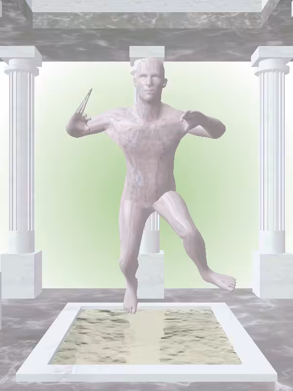HeavenComputer: The Treading Water Raw Skin Man #797