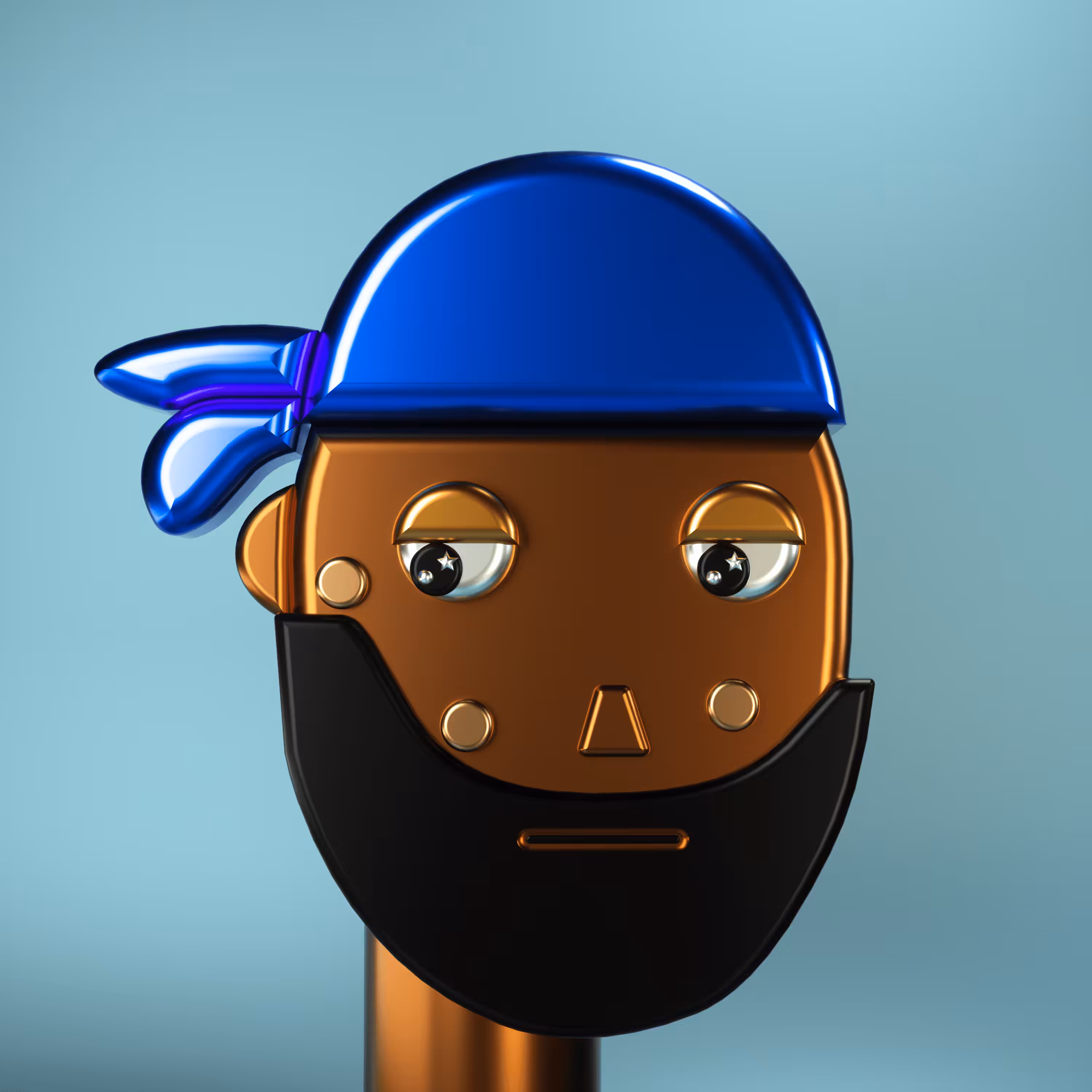 3D Chrome Punk #0864