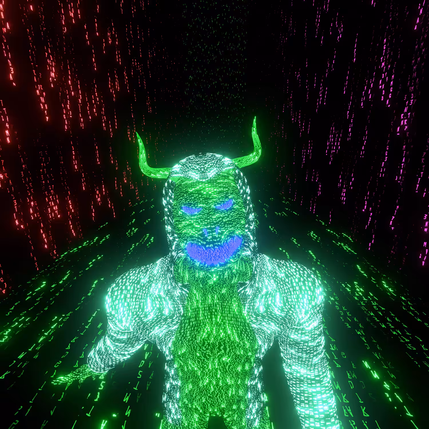 Fight with demon