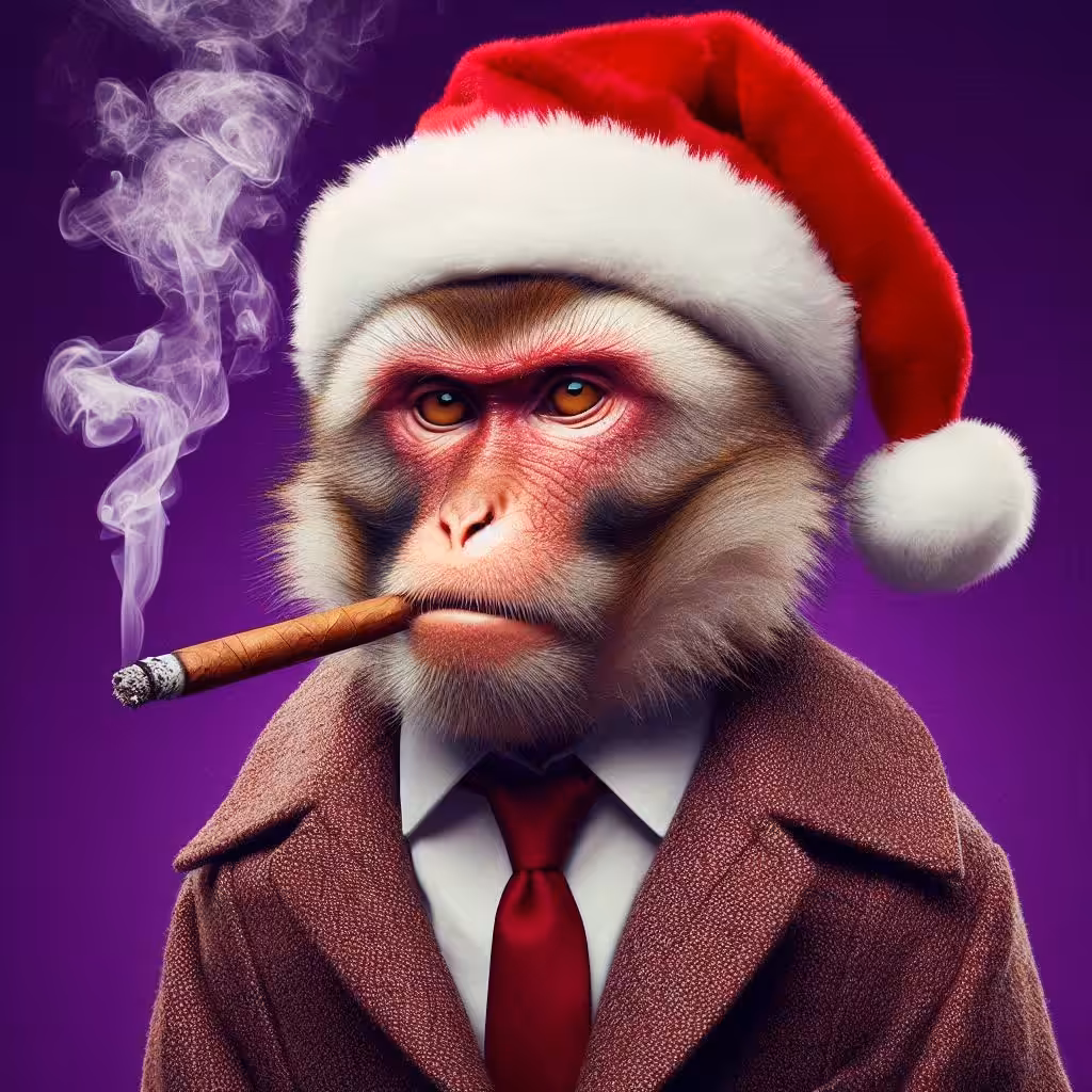 Santa monkey