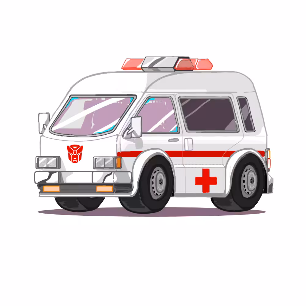 The Repairs Injured Robot In Disguise Car