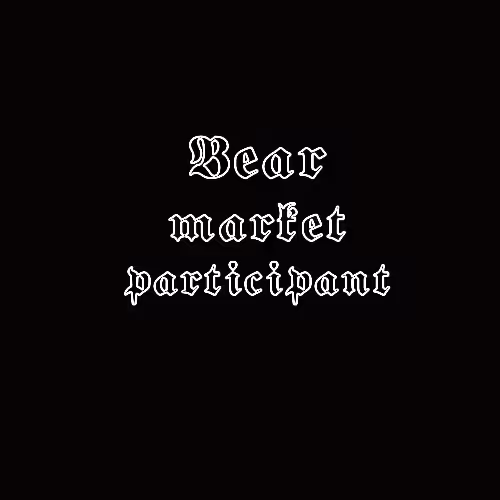 Bear market participant