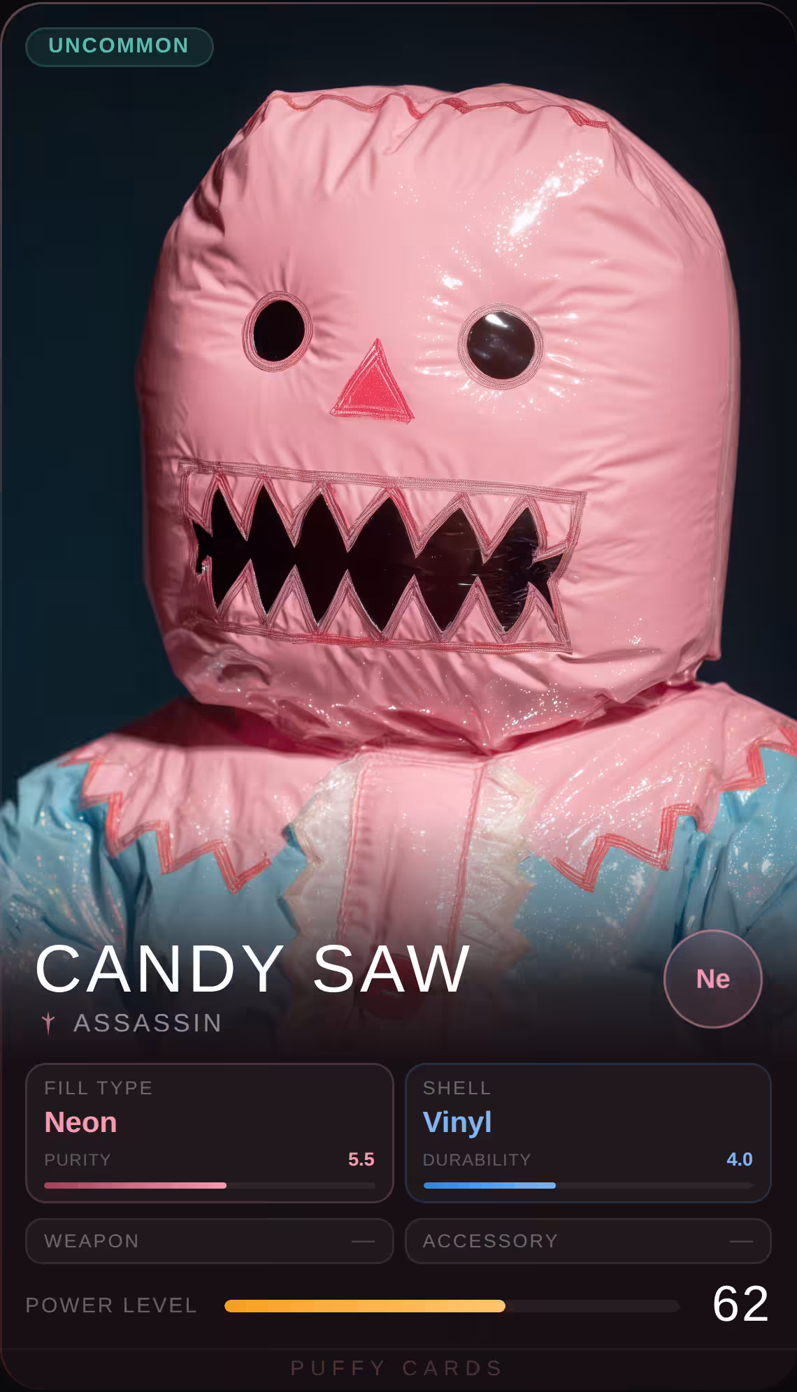 Puffy Cards: Candy Saw