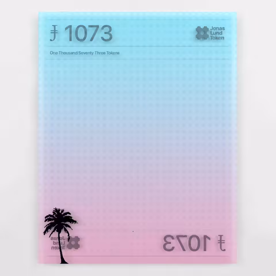 1073 Jonas Lund Tokens (JLTxNFT)