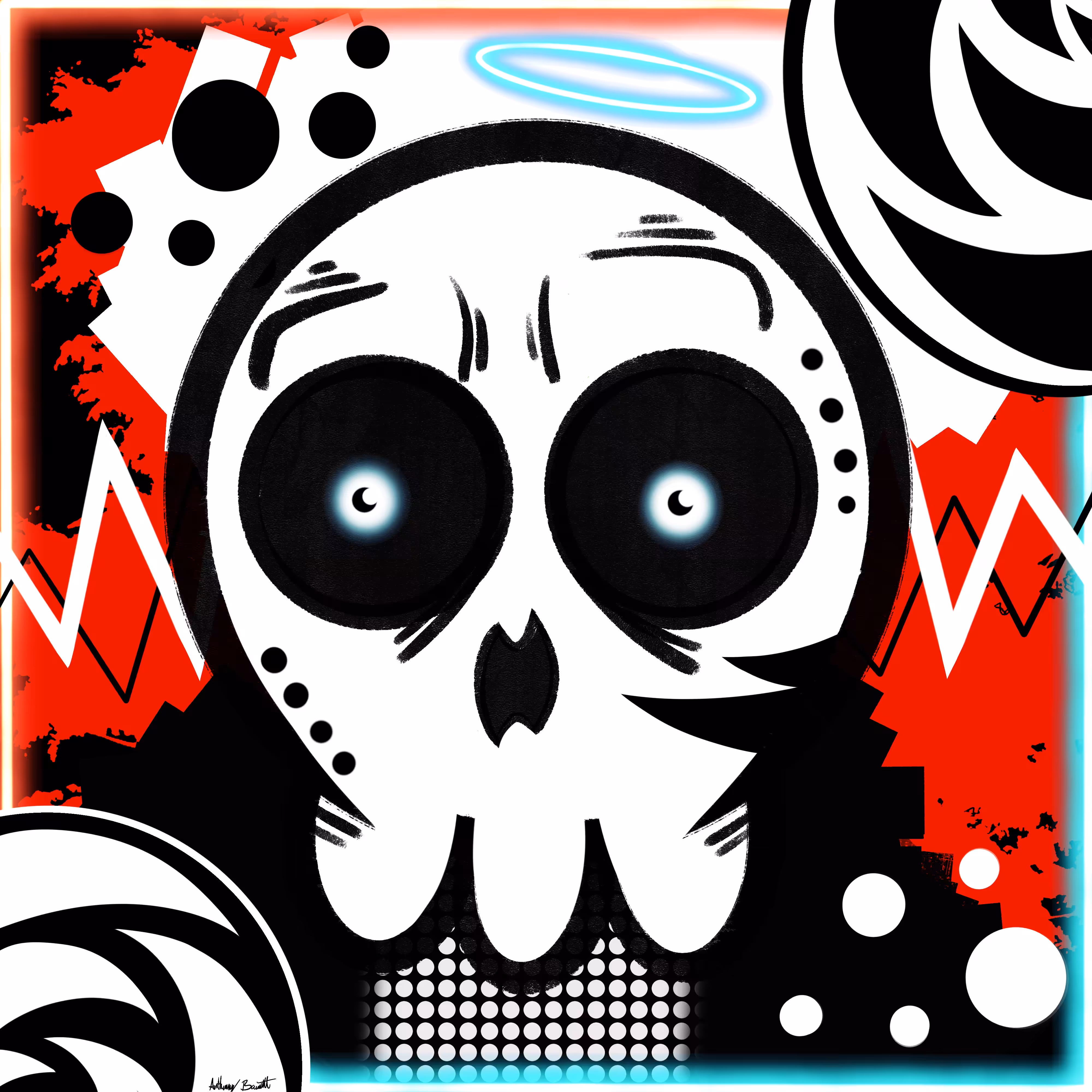 Neon skull 