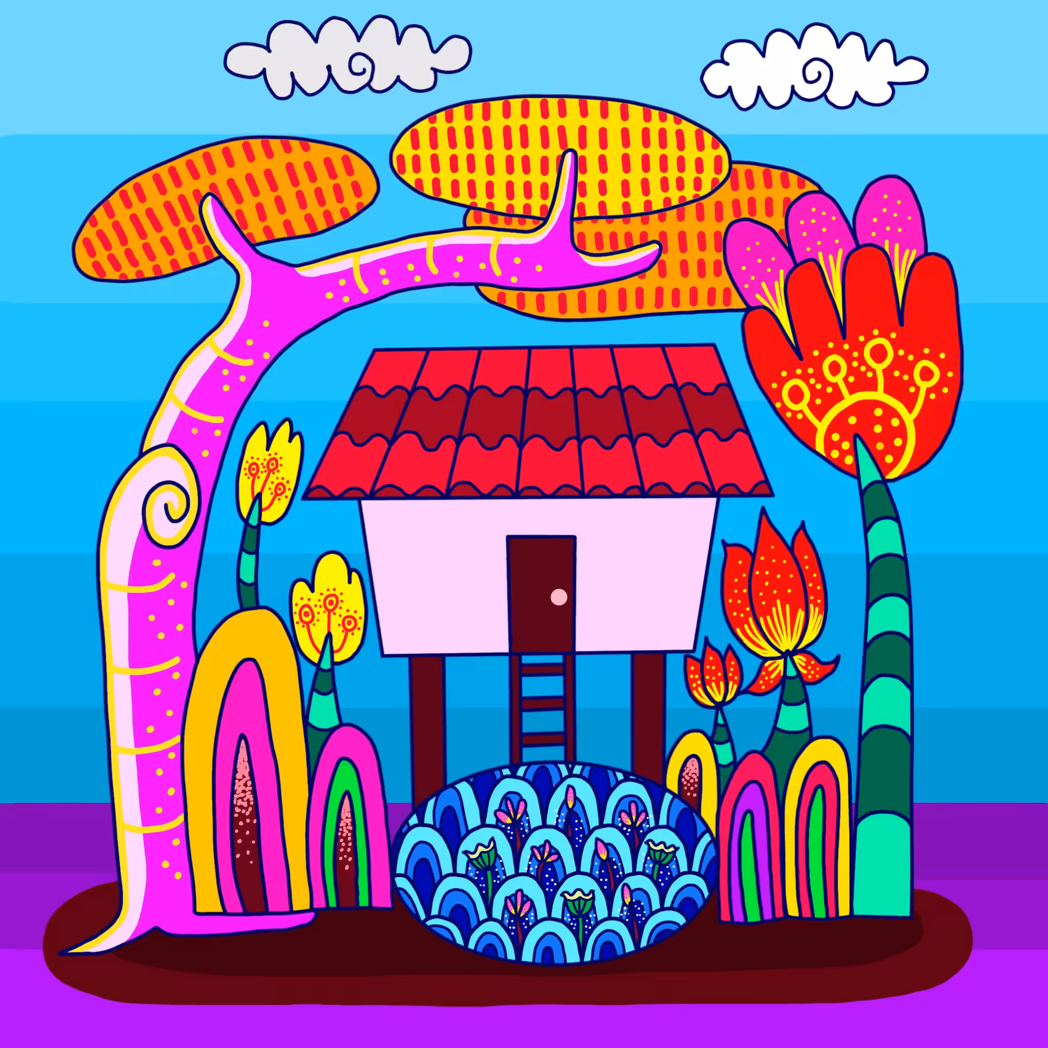 Imaginative lifestyle to lines and colorful.#49