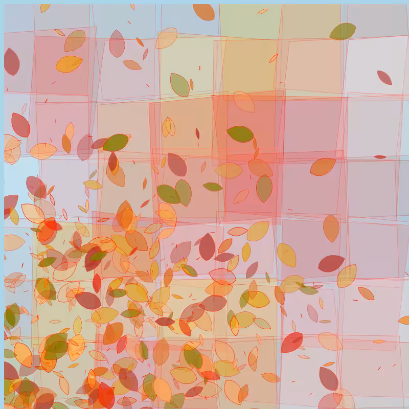 Leaves and glasses #2