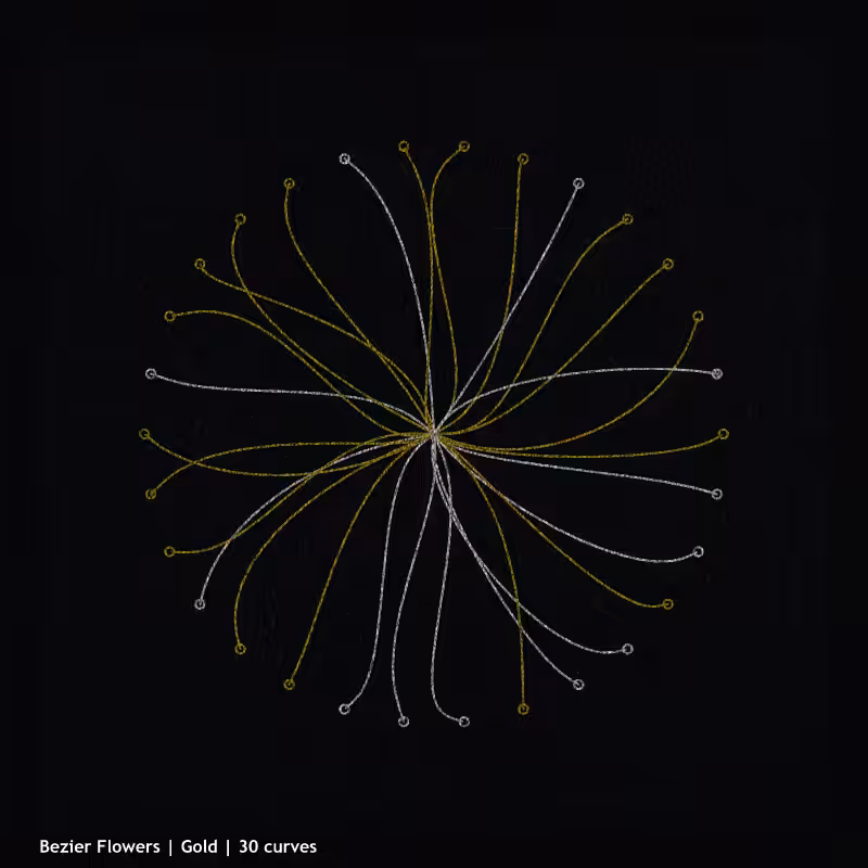 Bezier Flowers #3
