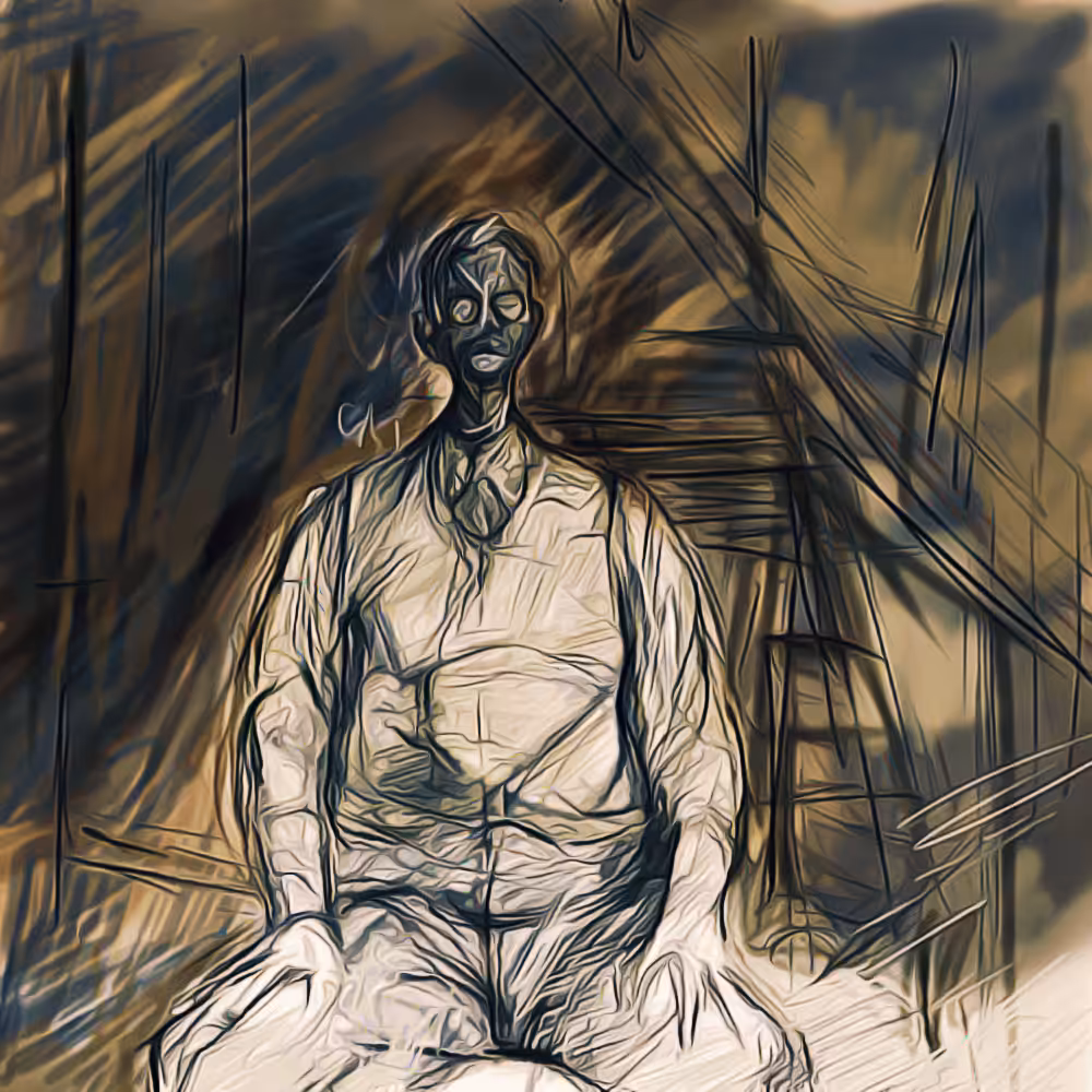 Painting for Alberto Giacometti