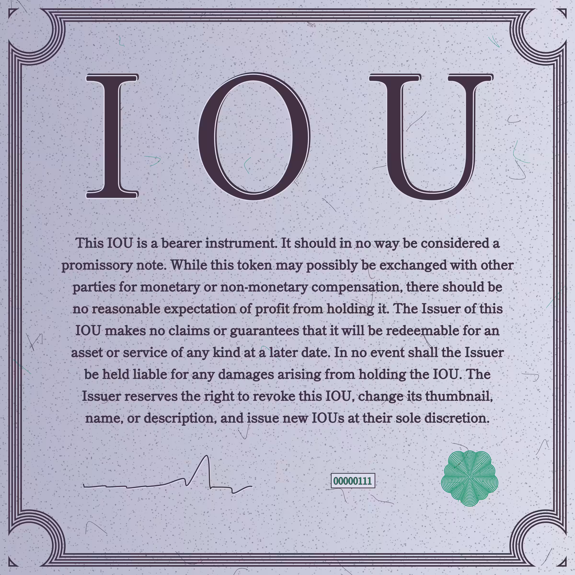 IOU #111