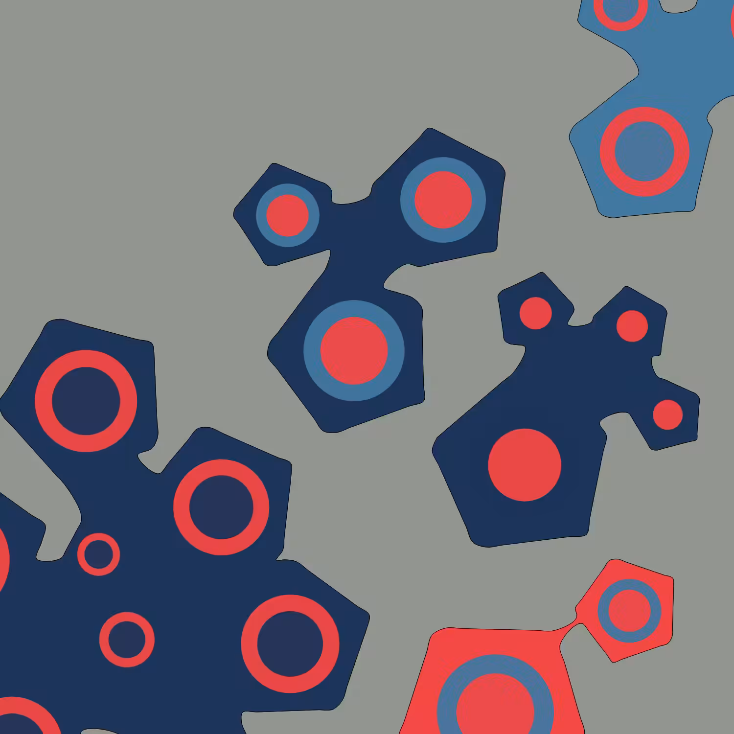 Geometric colorful shapes (Free edition) #26