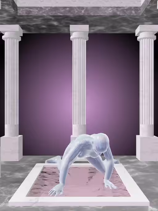 HeavenComputer: The Rising Melted Blue Woman #4471