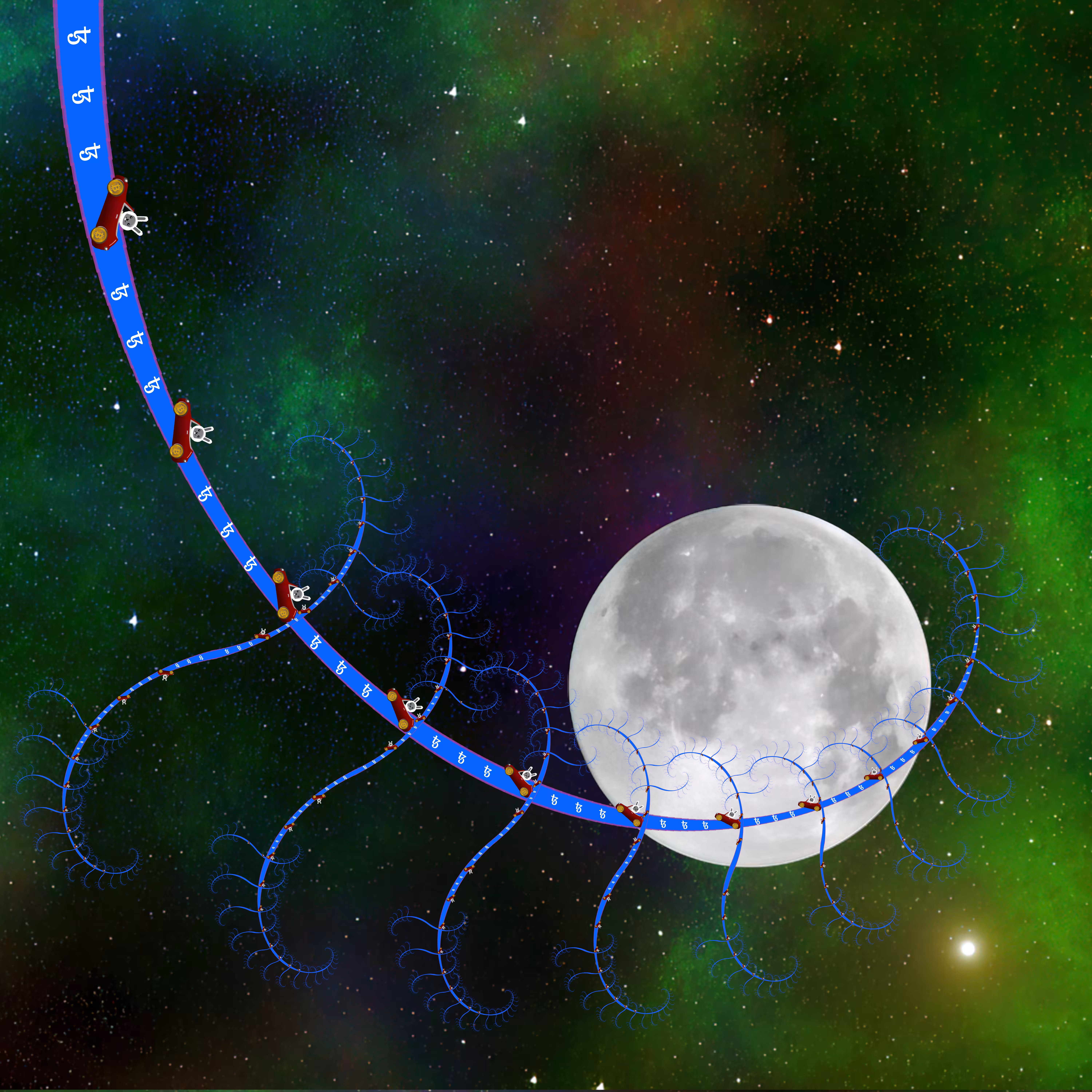 Orbiting The Blockchain - Tezos Collector Edition Still