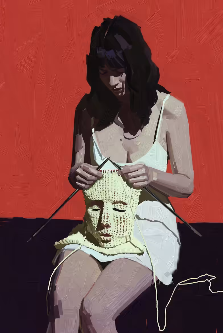 Stitching a Face for Silence