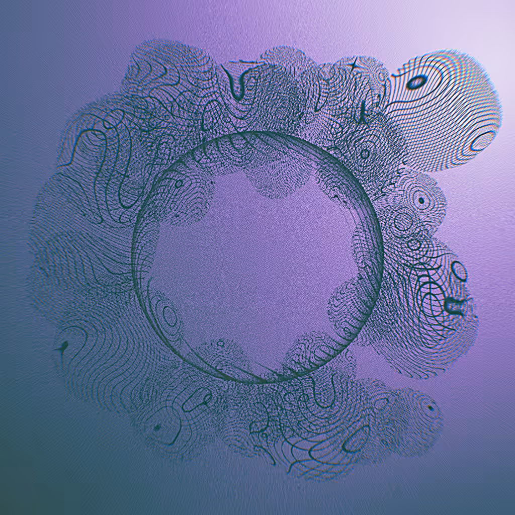 Moiré Meditation #16