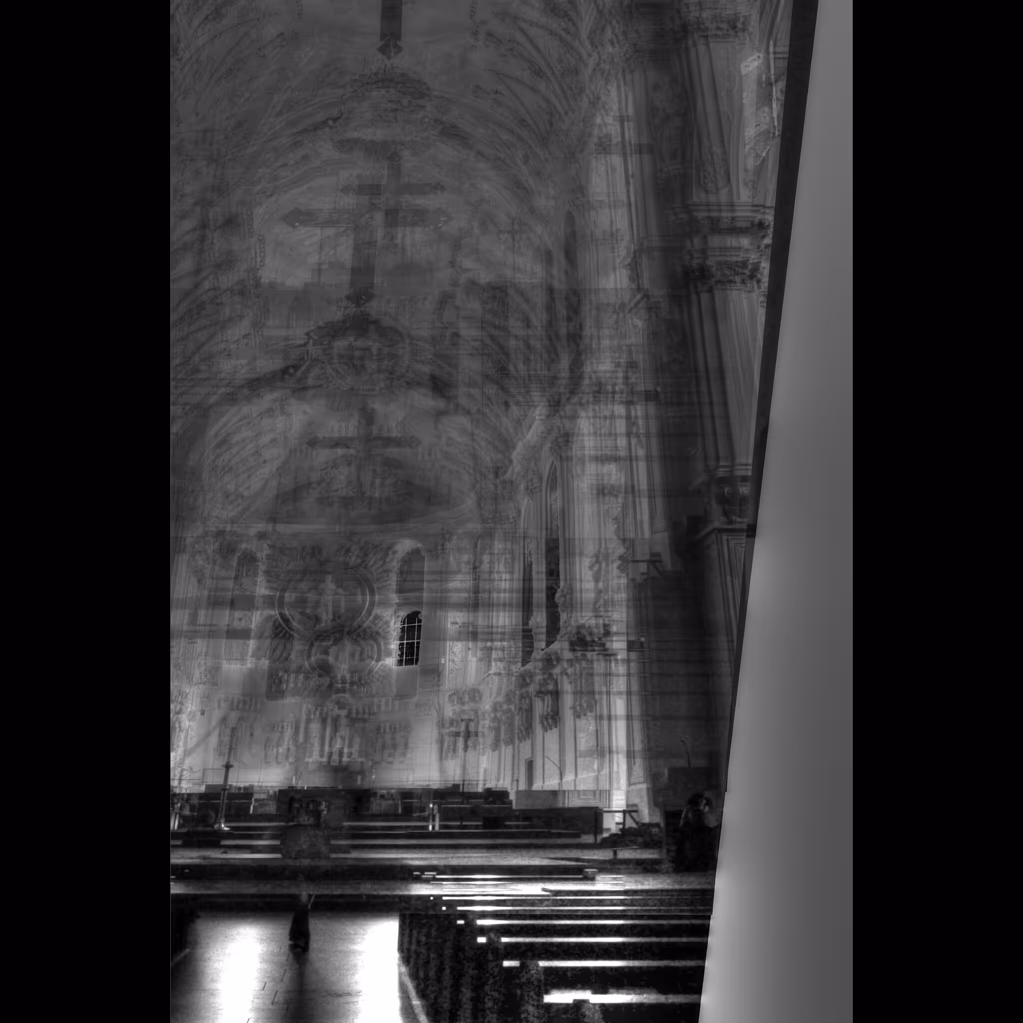 Church in Black and White