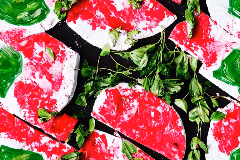 Pollocked mozzarella (2022)