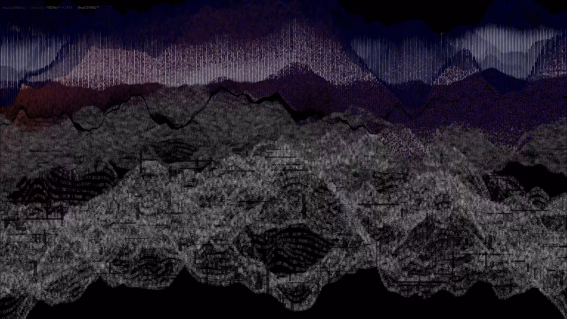 Pixel rain in a data landsacape #91