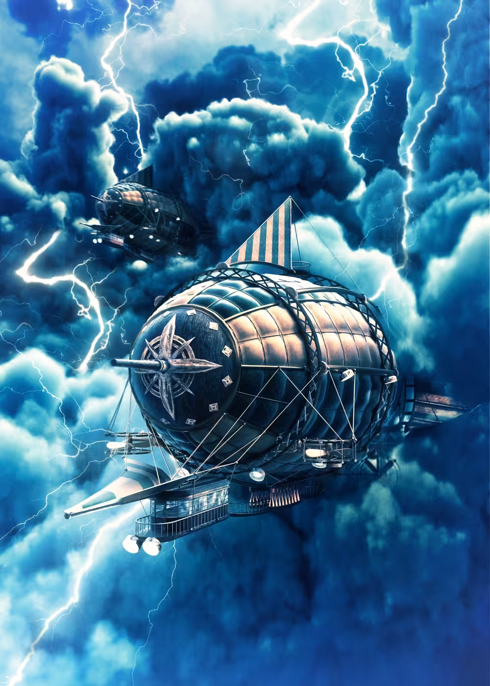 Zeppelin in storm