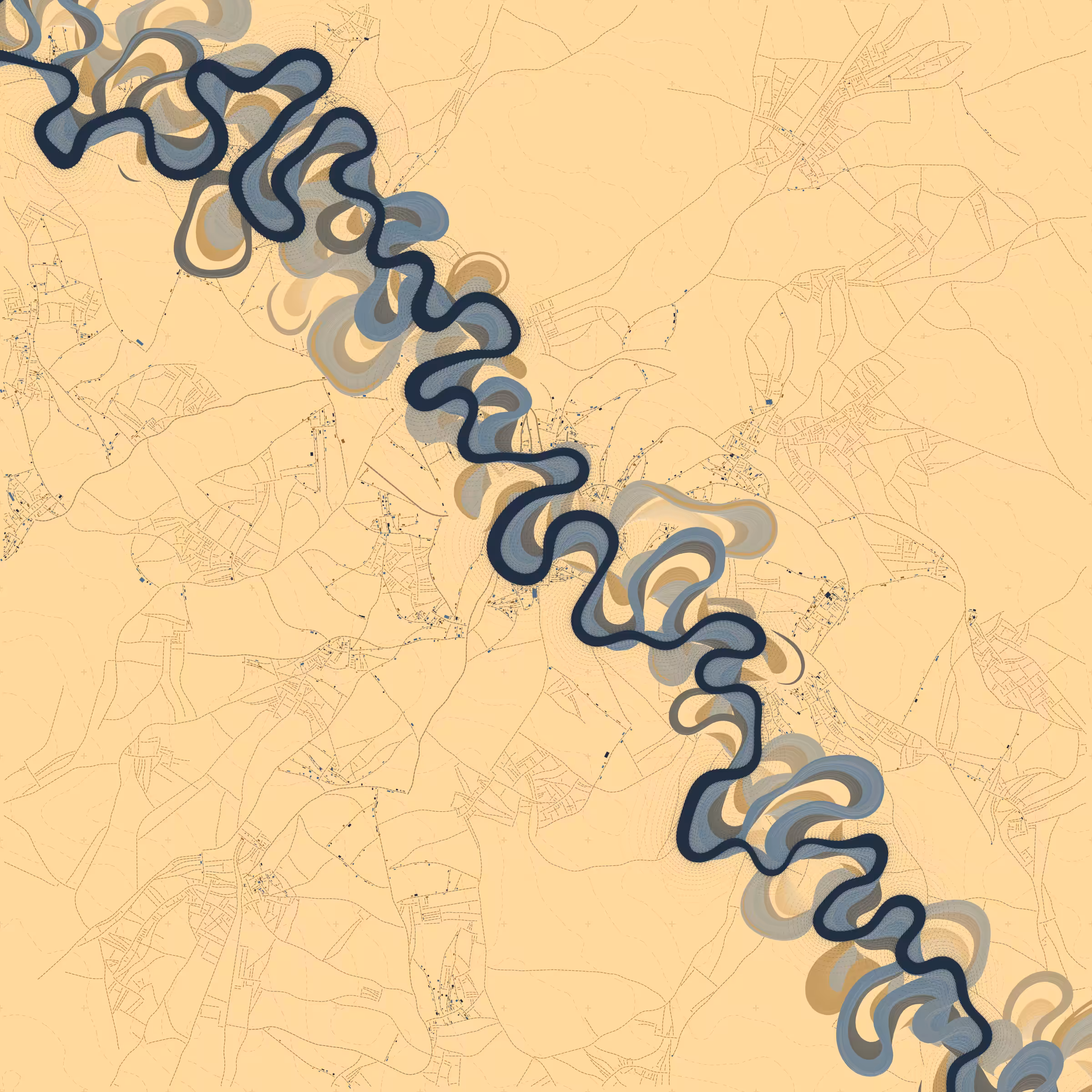 Ancient Courses of Fictional Rivers #877