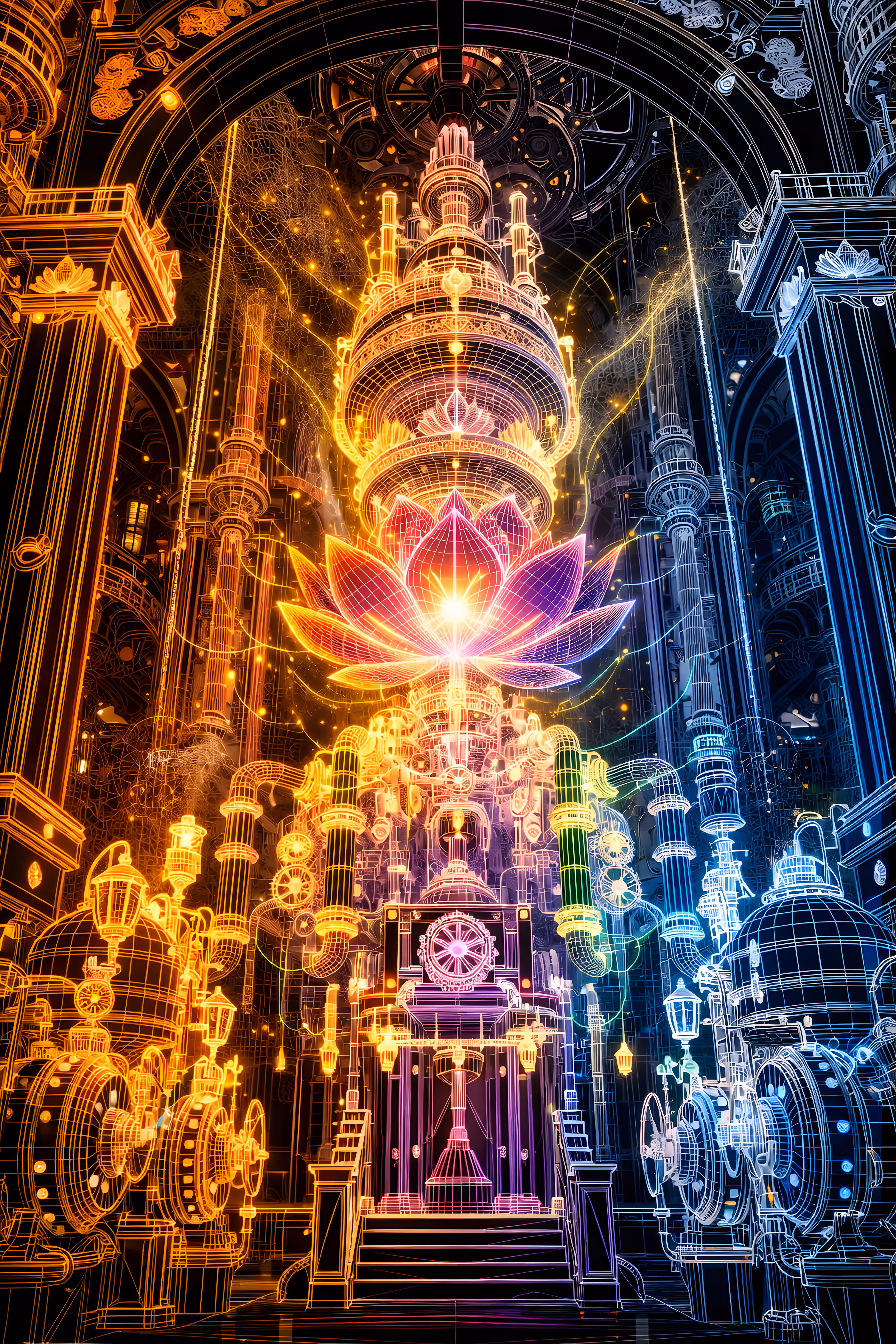 Flor do Lótus — Cybernetic Temple: Flor do Lótus XXIX — Chapter II: The Lotus Core Nexus