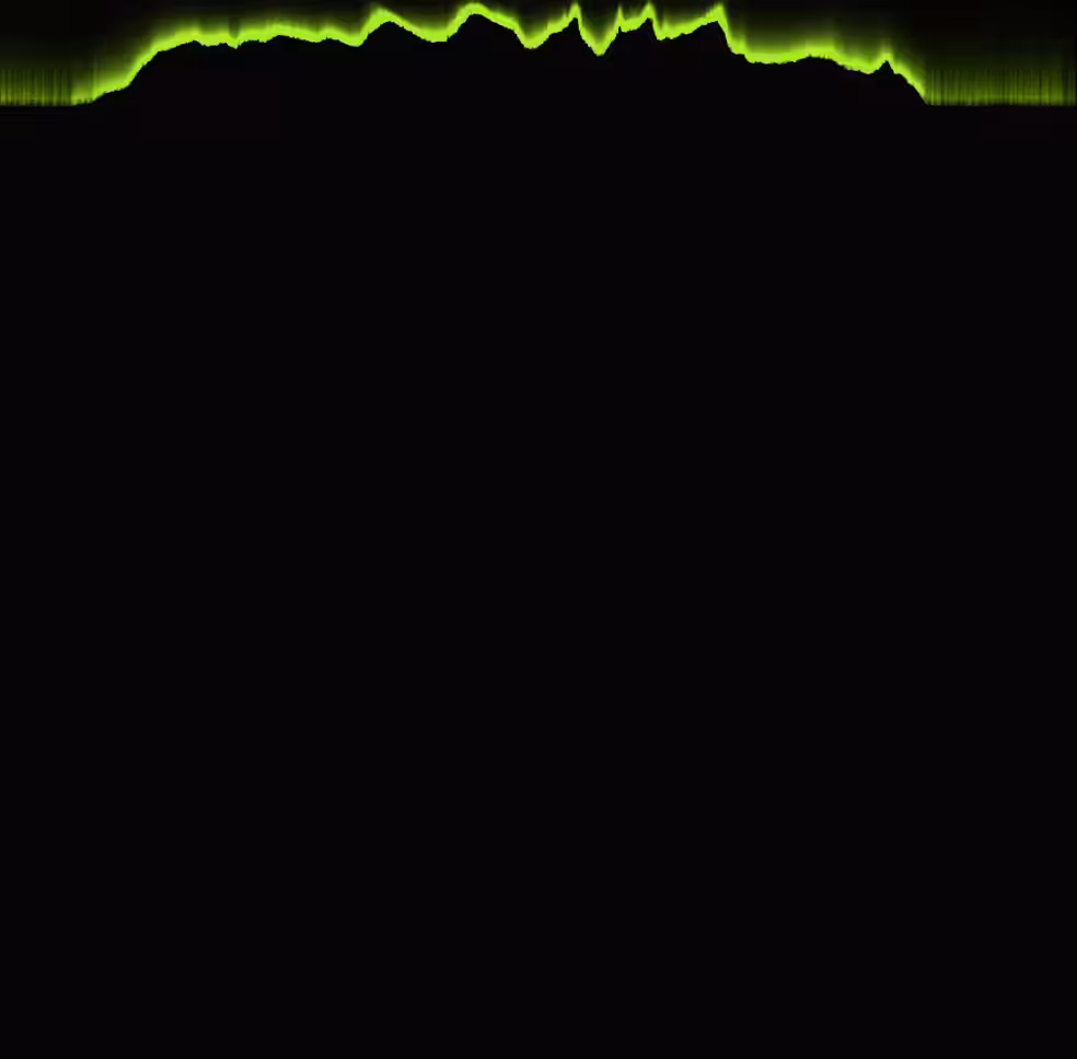 Raining Pixels #094 Green Yellow, Matrix Style
