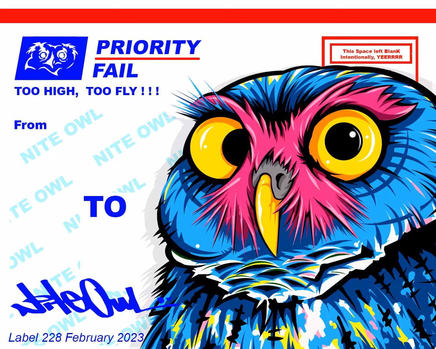 Nite Owl Universe: Priority Fail Series 02 - D
