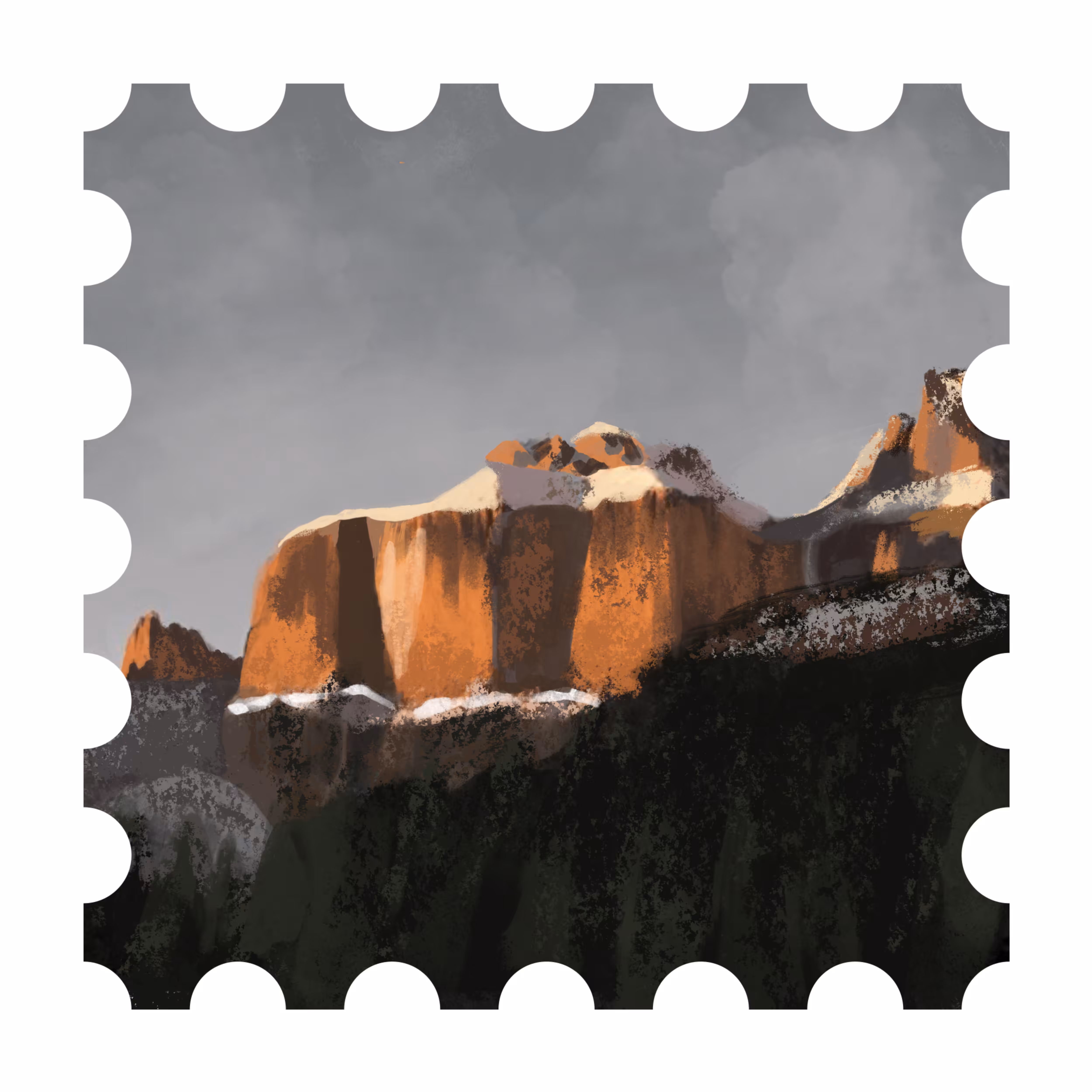 Nature stamp #001