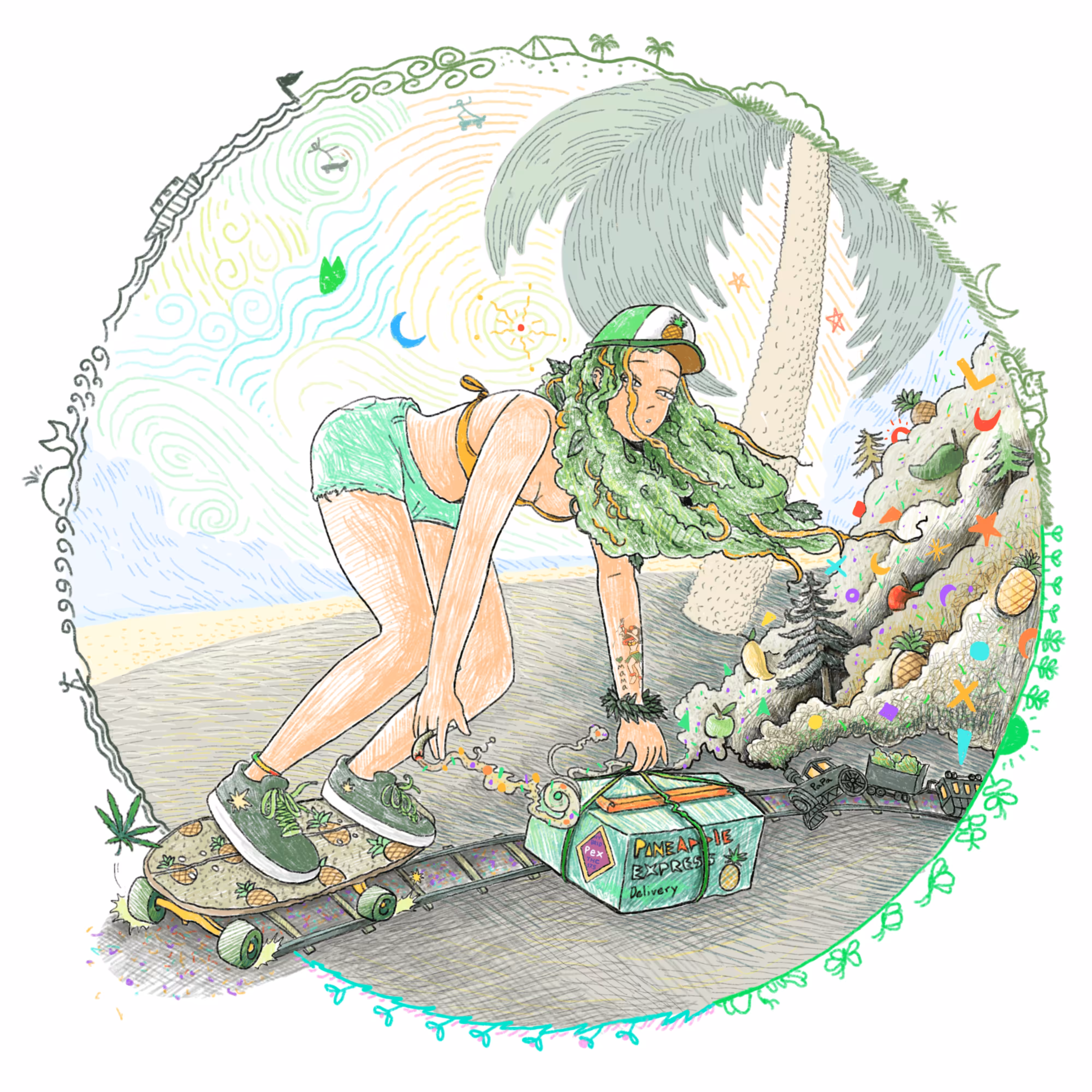 Sxskate#4 Pineapple express