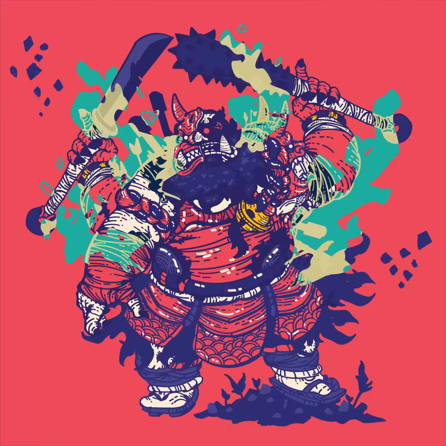 front line warrior (special color RED )