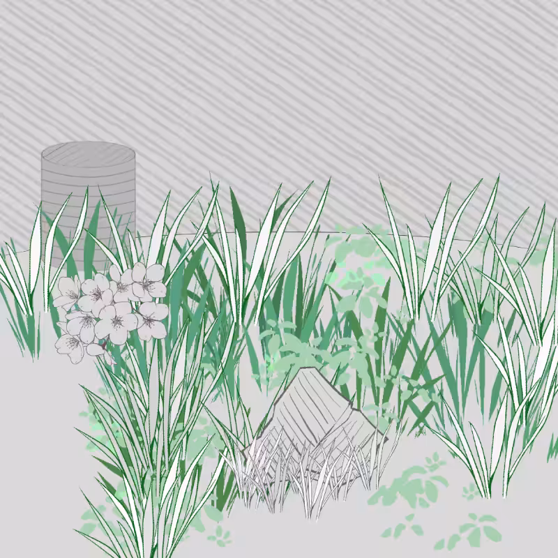 Wild Grass and Rubble #130