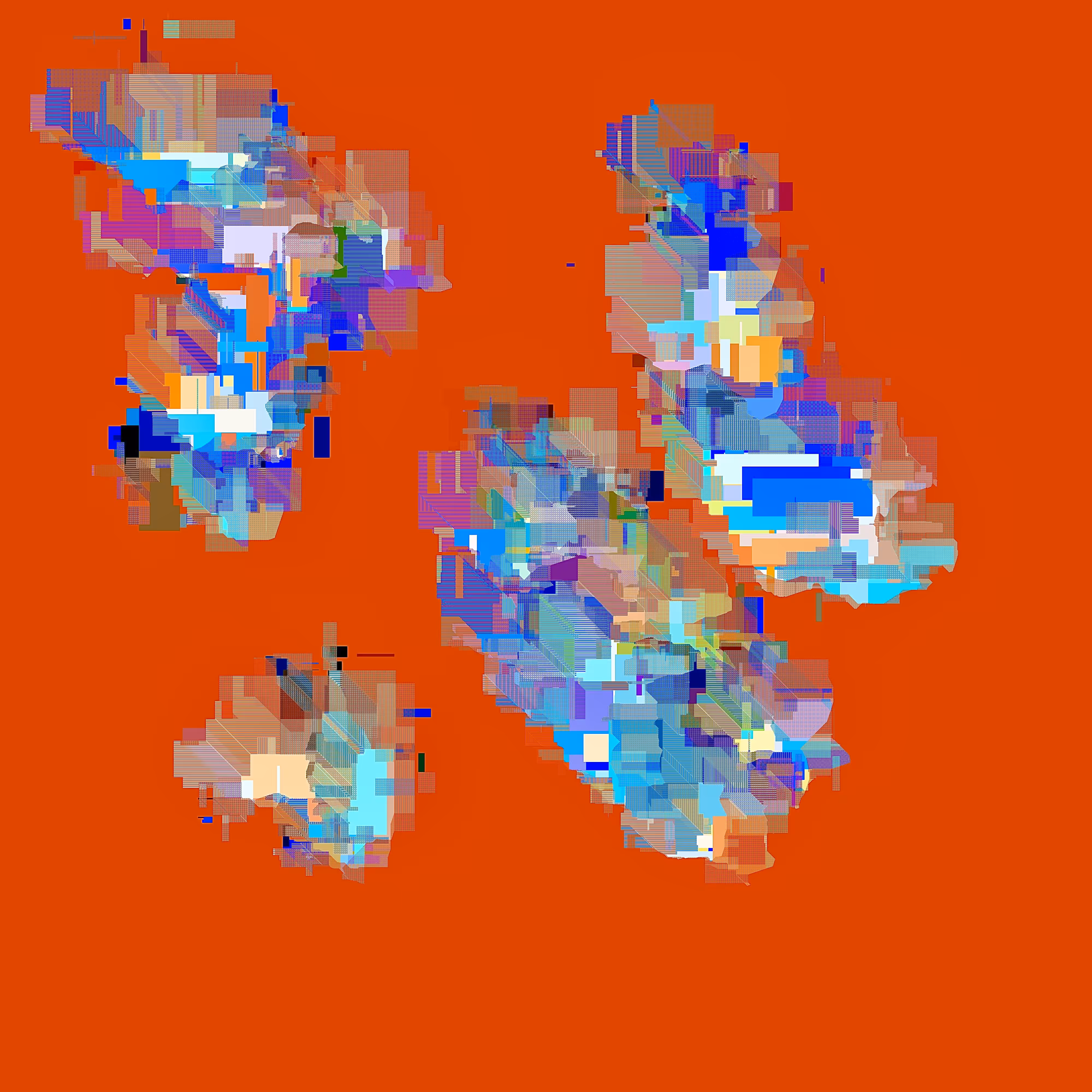 Fragments in Red