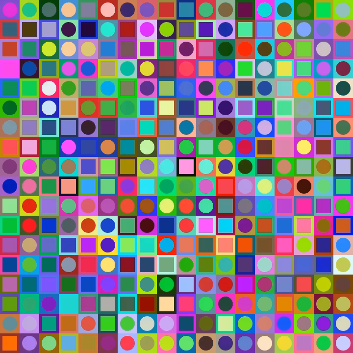 Square Dot Composition #48