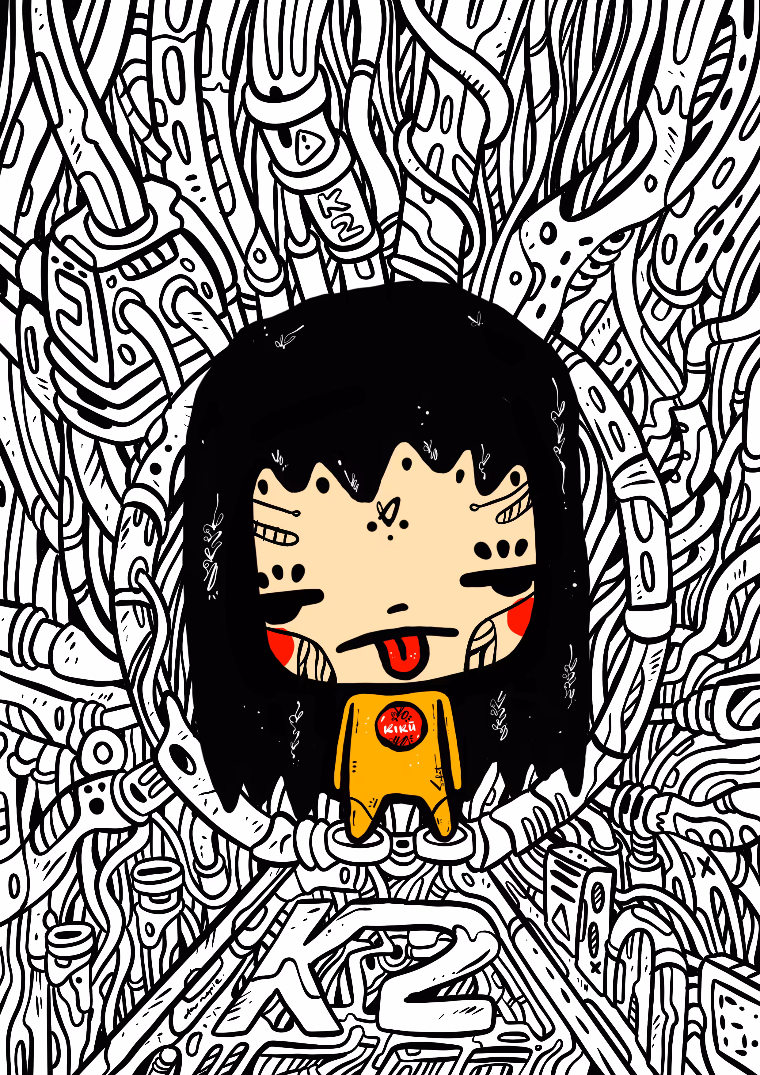 Kiku In The Shell. AKU NAPIE X KIKU’S WORLD by SABET