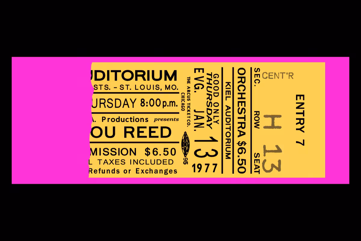 Classic Rock Concert Ticket Stub Generator #3