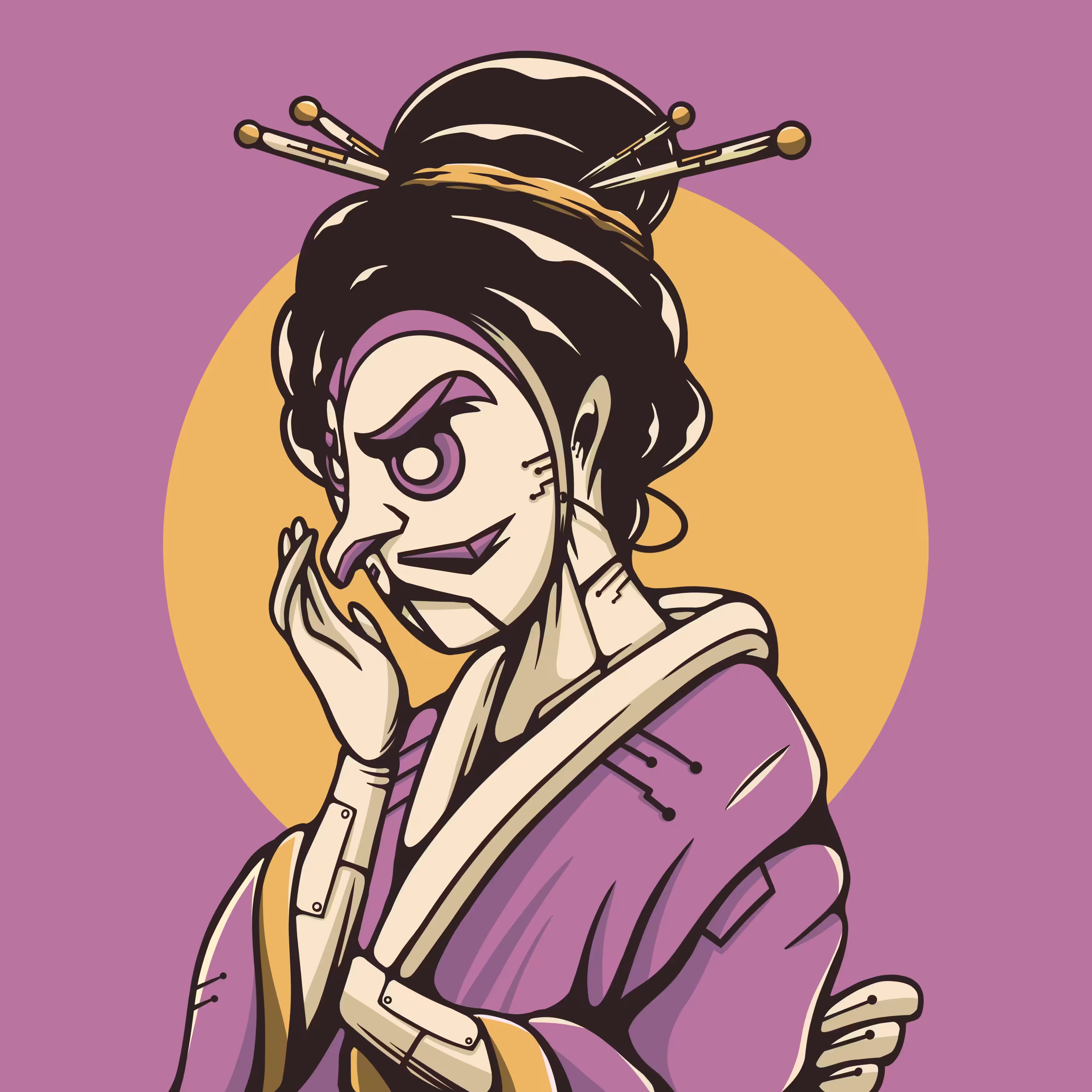 Geisha Series 05/05 : Tengu Mask