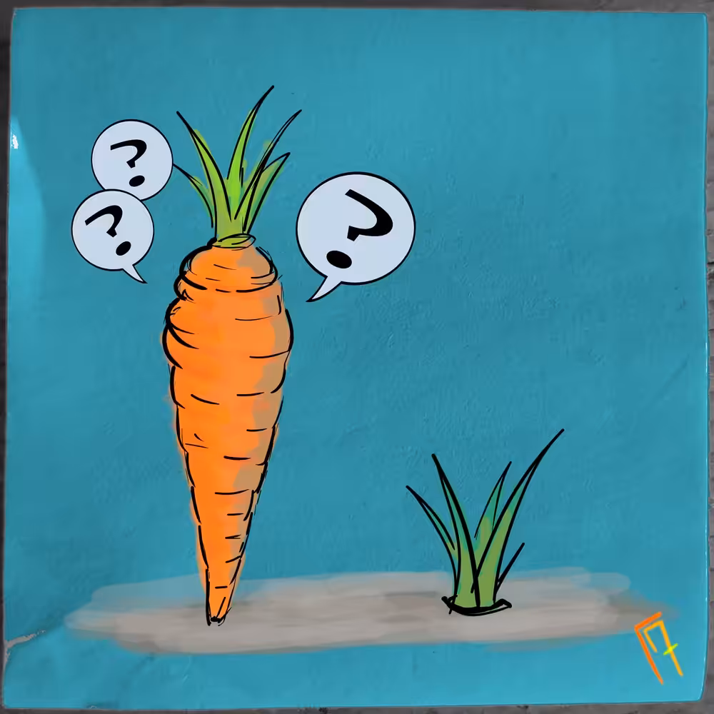 StickyNotes #007 - Confused Carrot