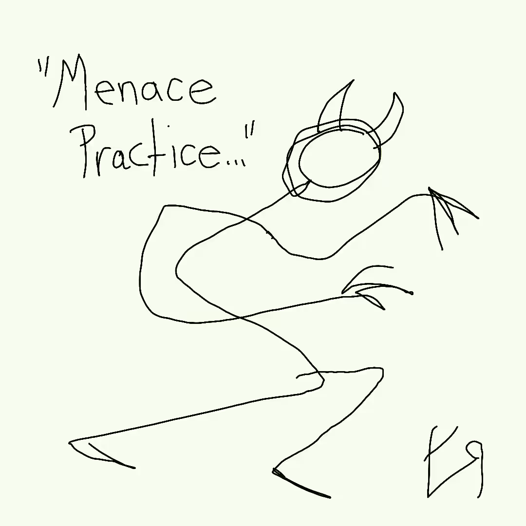 Post-Apocalypse ARTZ: "Menace Practice..." by Richard F. Yates (Holy Fool)