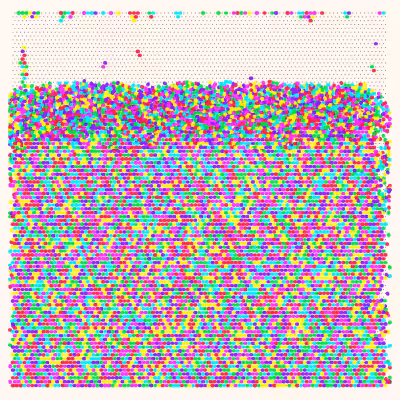 Falling Mesh Paintings #2