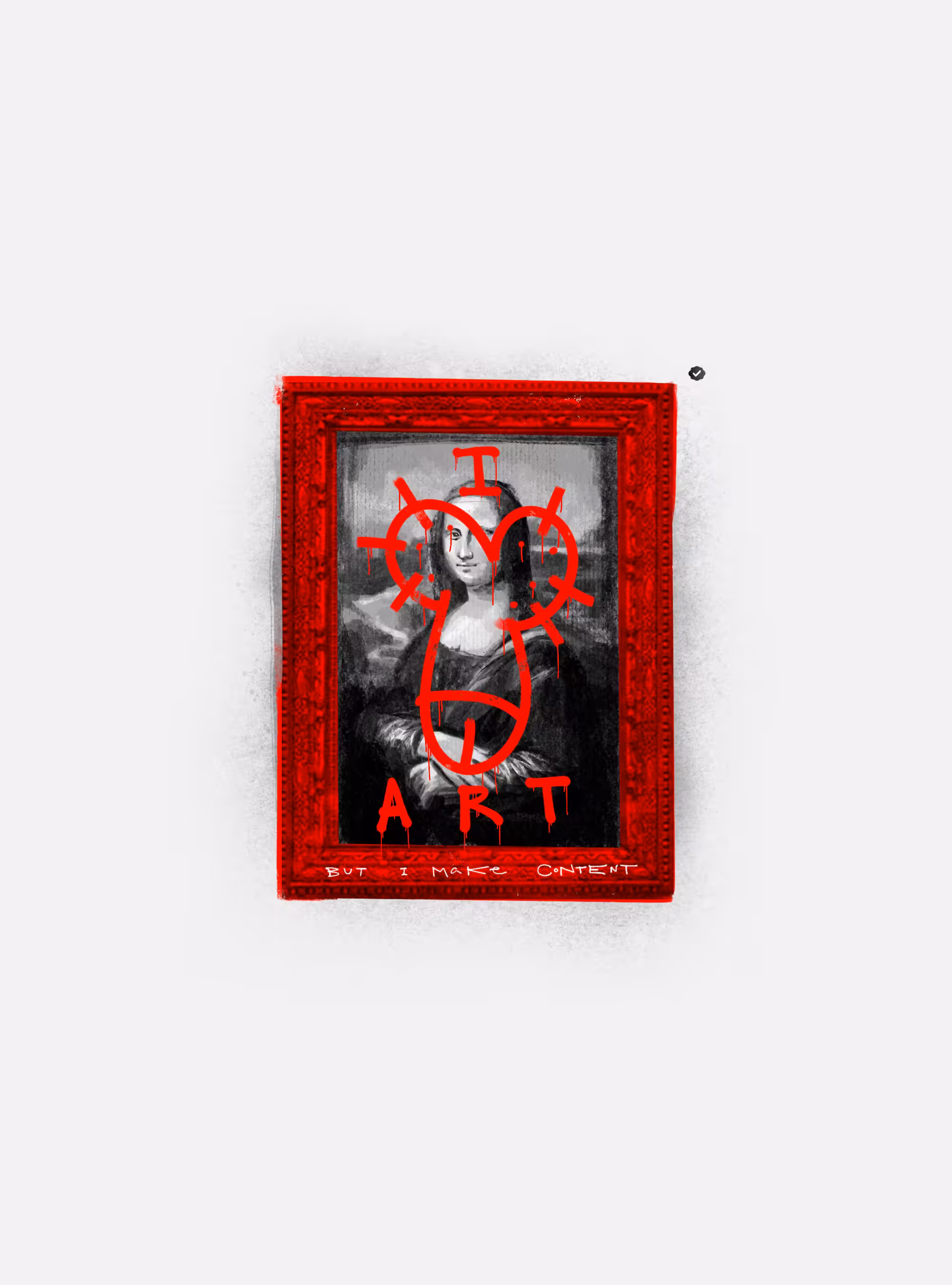 NOT CONTENT. MAKE ART.