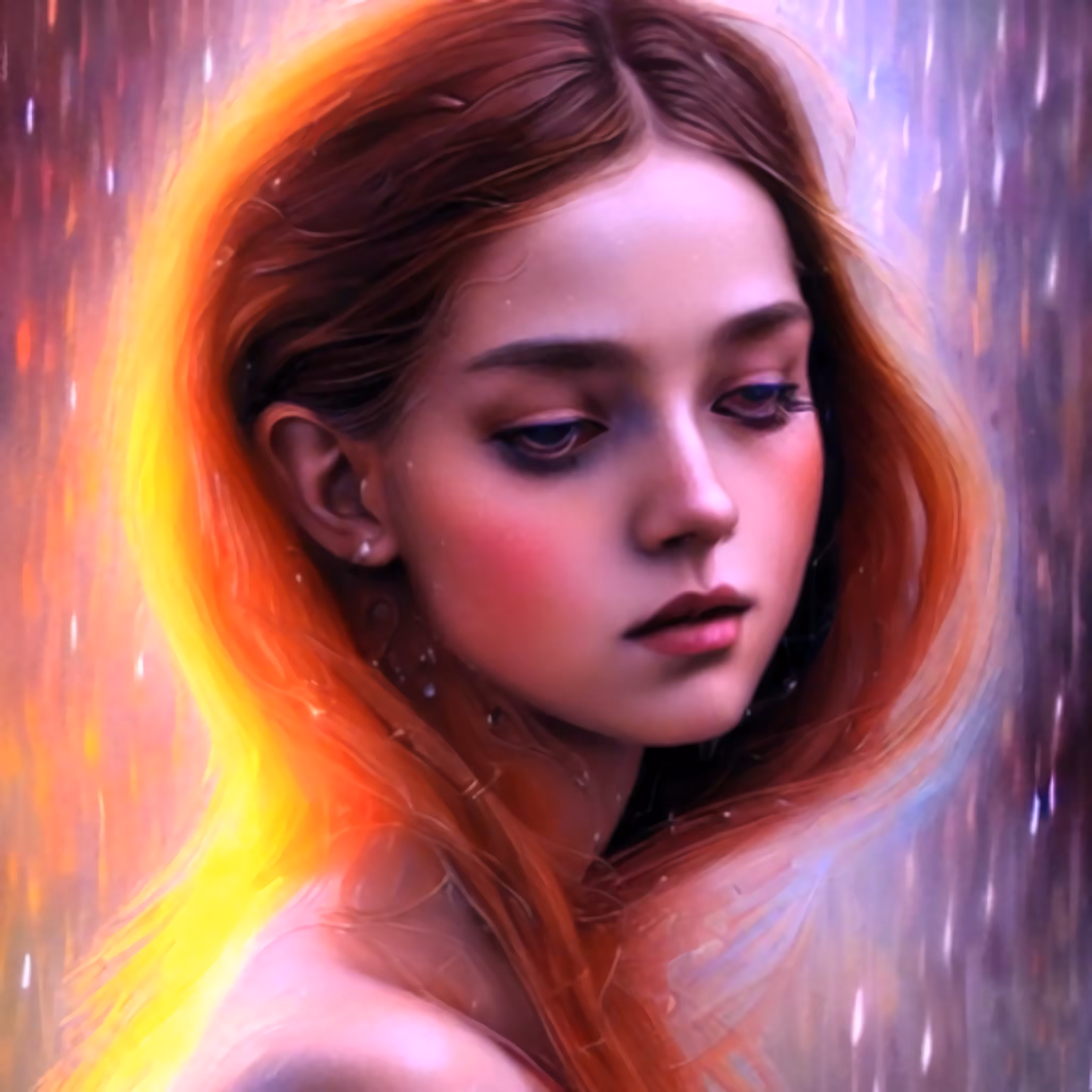 GLOWING IN THE RAIN